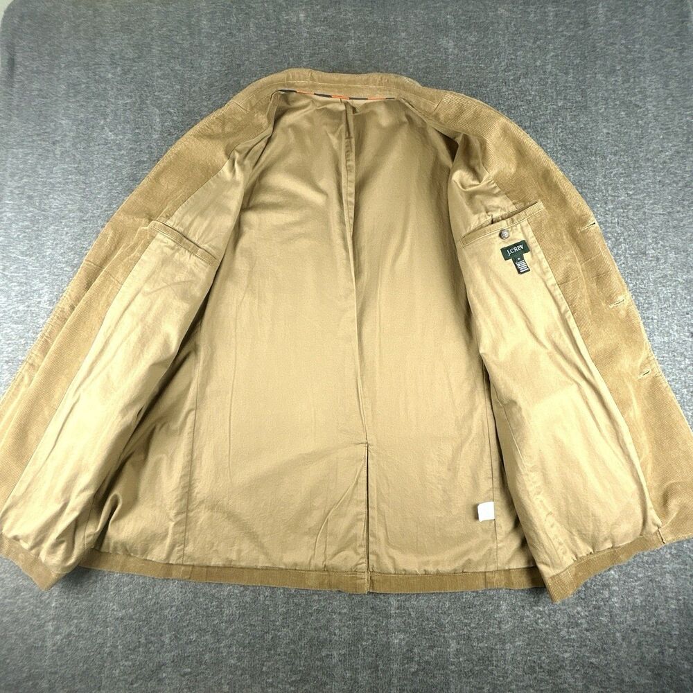 J. Crew Vintage Corduroy Blazer Mens Size XL 44-46 Tan Brown Sport Coat Academia - Picture 3 of 7